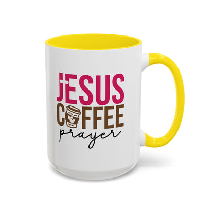 Faith-Inspired Coffee Prayer Accent Mug - Faith Inspired Gift for Coffee Lovers, Religious Drinkware, Inspirational Kitchen Decor