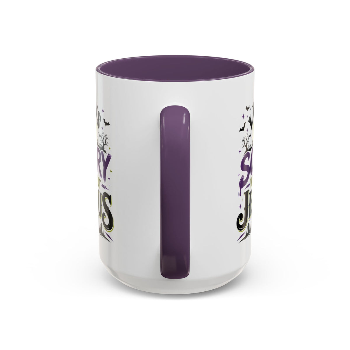 Coffee Mug — “Life Is Scary Without Jesus” Halloween Christian Accent Mug (11/15oz)