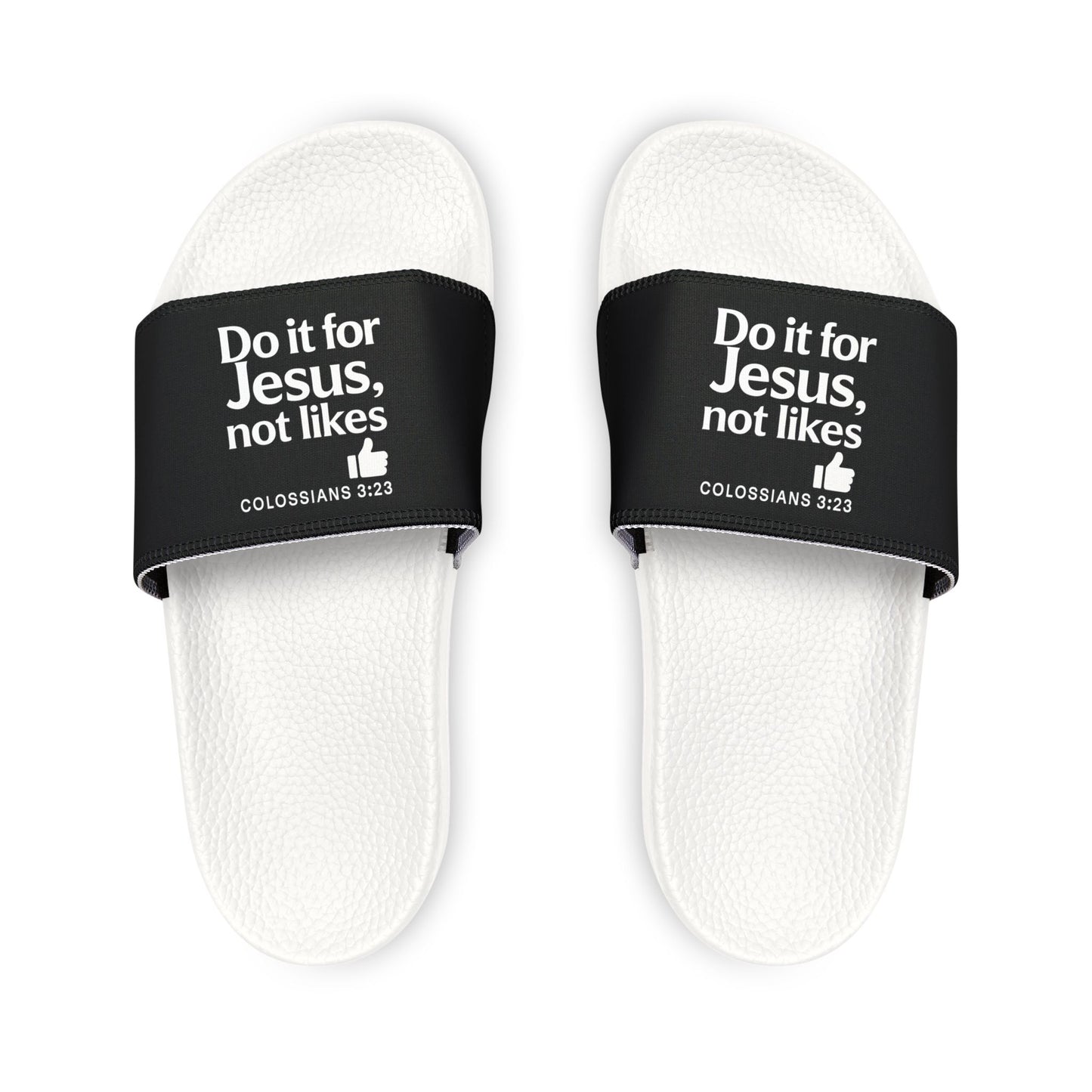 Faith - Inspired Men's Sandals, Casual Summer Footwear, Comfortable Slide Sandals, Religious Gift, Inspirational Sandals - ClaimedbyGodDesigns