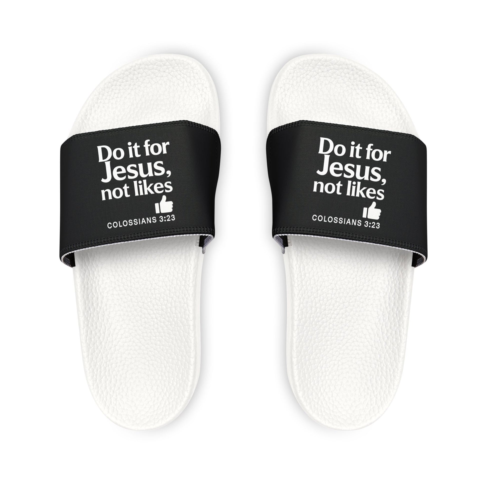 Faith - Inspired Men's Sandals, Casual Summer Footwear, Comfortable Slide Sandals, Religious Gift, Inspirational Sandals - ClaimedbyGodDesigns