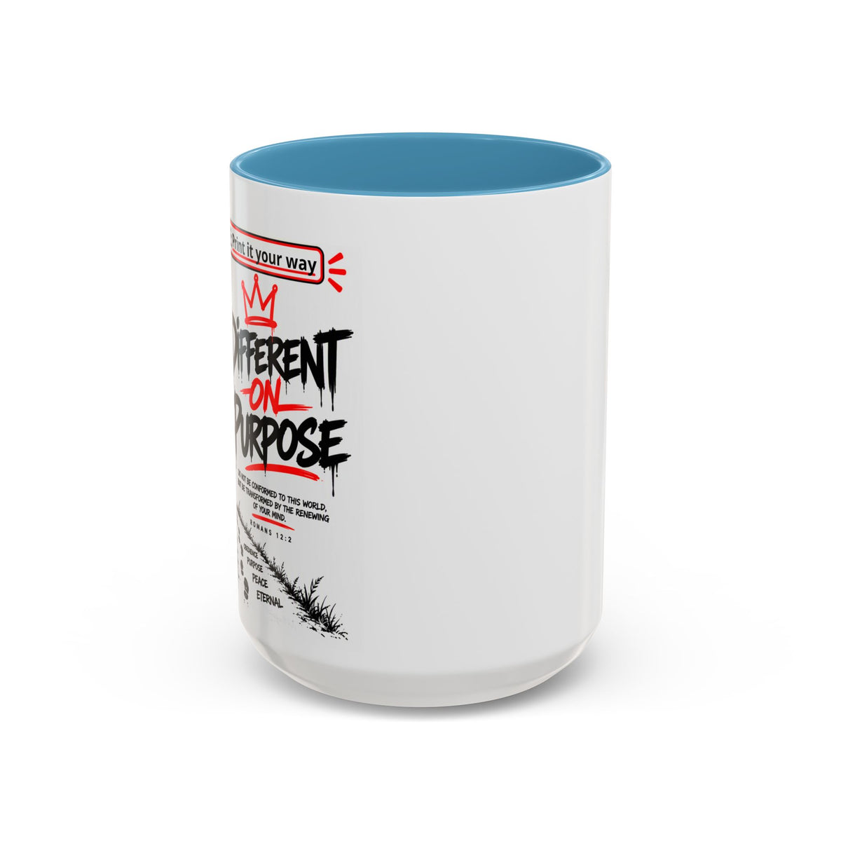 Different On Purpose Personalized Christian Coffee Mug — Called by Name Accent Mug (15oz)