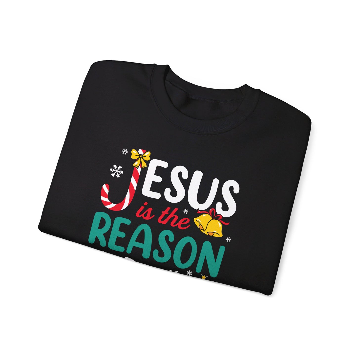 Jesus Is The Reason For The Season Christmas Unisex Heavy Blend™ Crewneck Christian Sweatshirt