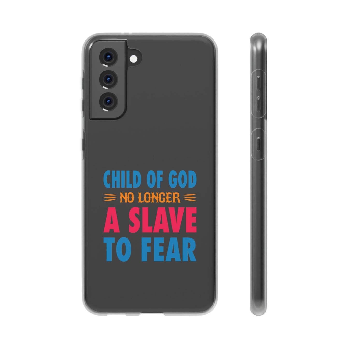 Child Of God No Longer A Slave To Fear Christian Flexi Phone Case Printify