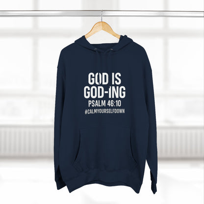 Faith - Inspired Fleece Hoodie | God is Good, Psalm 46:10, Cozy Gift, Spiritual Apparel, Inspirational Hoodie, Everyday Wear - ClaimedbyGodDesigns
