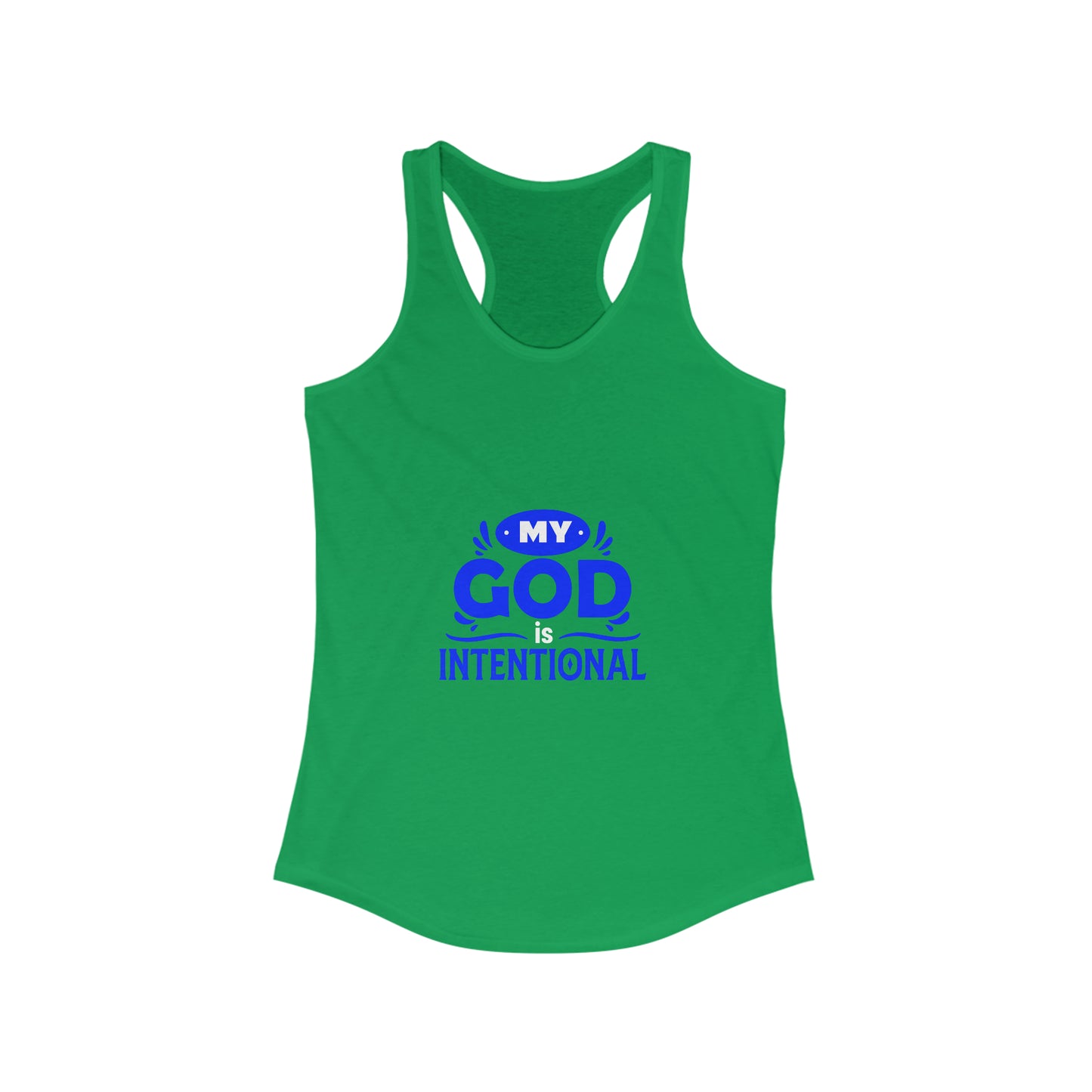 My God Is Intentional  Slim Fit Tank-top