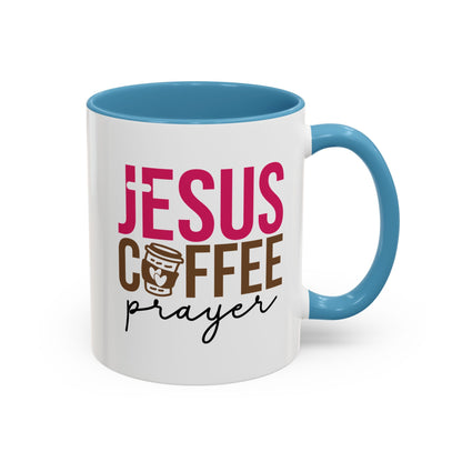 Faith-Inspired Coffee Prayer Accent Mug - Faith Inspired Gift for Coffee Lovers, Religious Drinkware, Inspirational Kitchen Decor