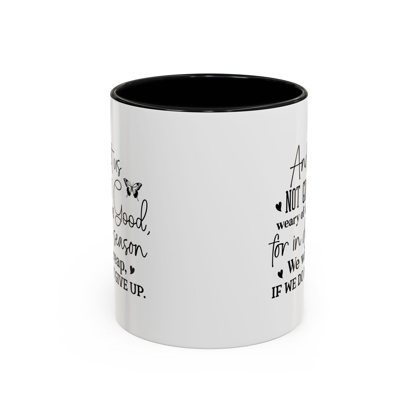 Christian Ceramic Mug - Due Season Accent Coffee Mug (11, 15oz)