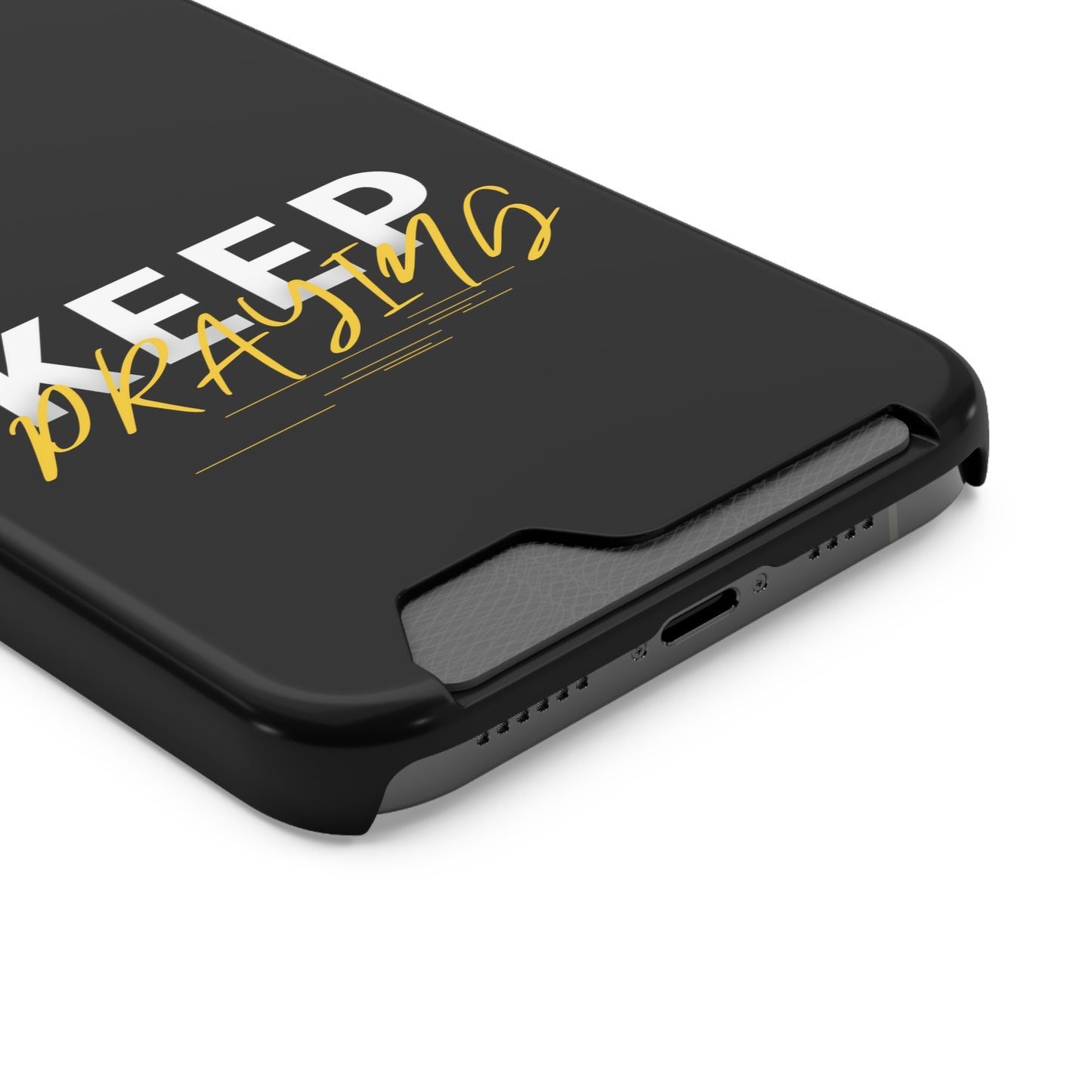 Keep Praying Christian Phone Case With Card Holder Printify