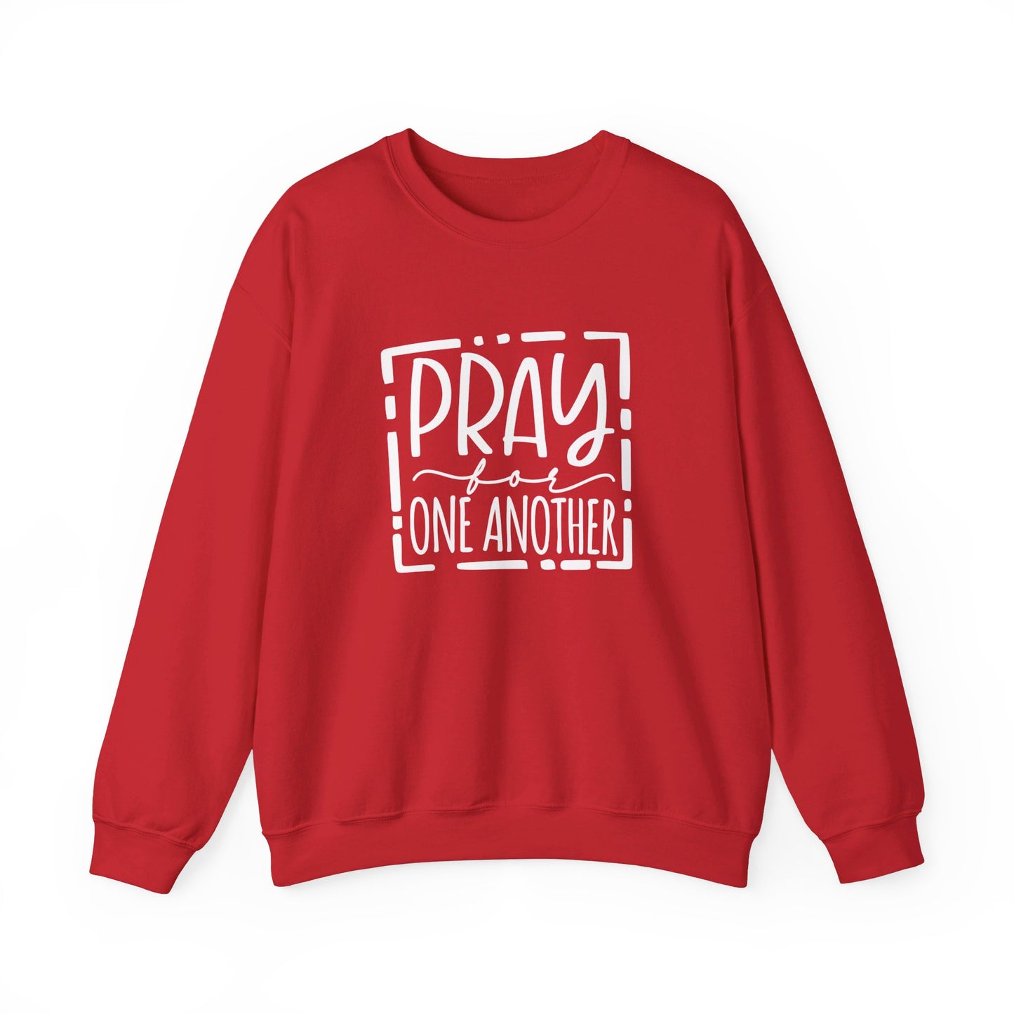 Pray For One Another Don't Quit Unisex Heavy Blend™ Crewneck Christian Sweatshirt