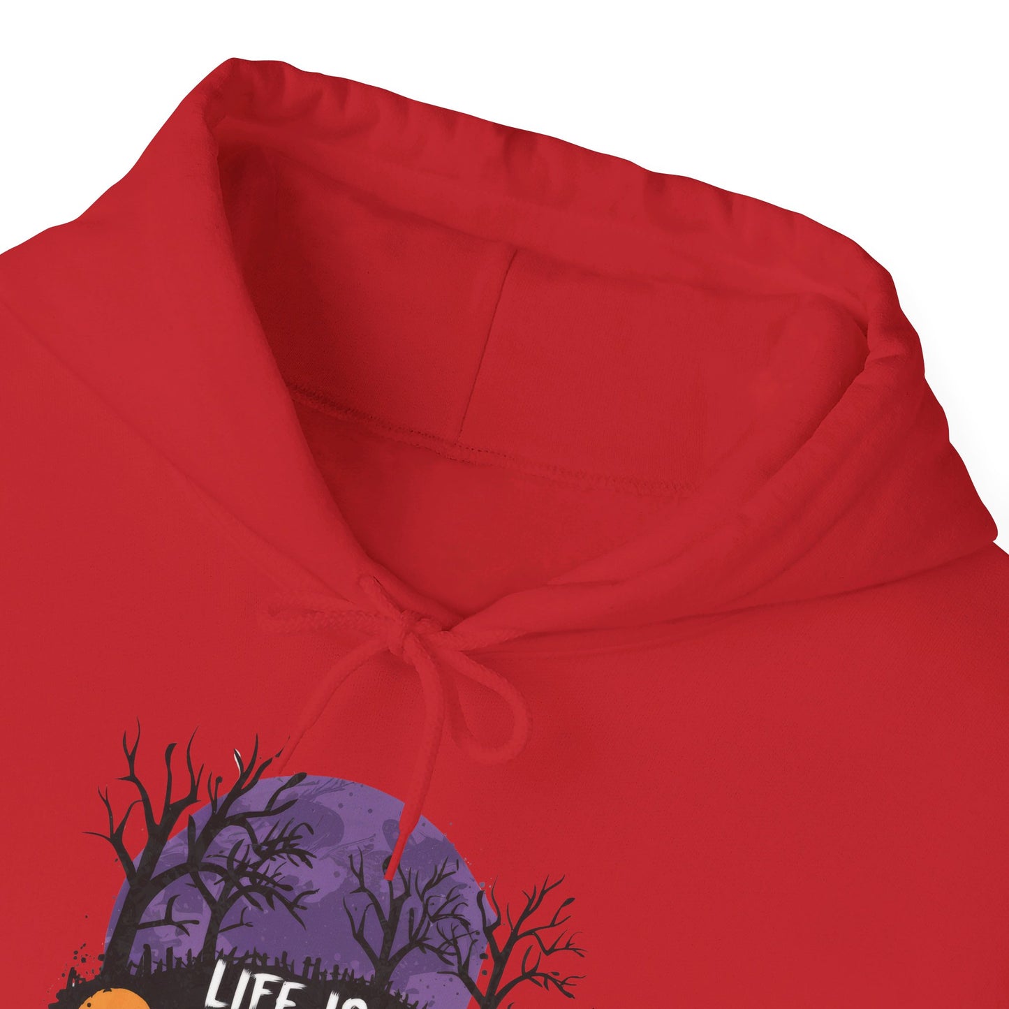 Life Is Scary Without Jesus Halloween Unisex Christian Pullover Hooded Sweatshirt