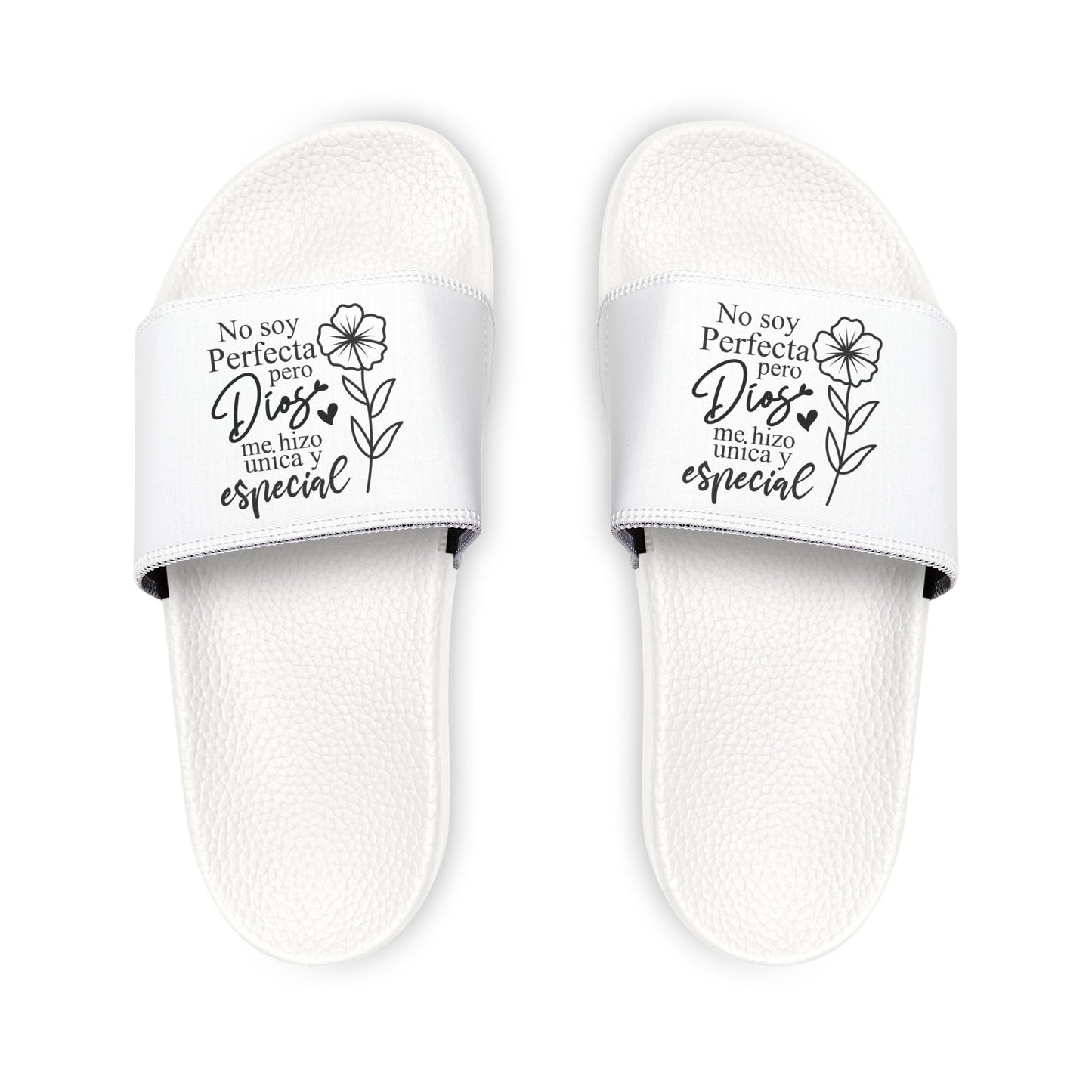 Women's Removable - Strap Spanish Sandals with Inspirational Quote, Casual Footwear, Summer Slides, Gift for Her, Beach Sandals, Relaxation Shoes - ClaimedbyGodDesigns