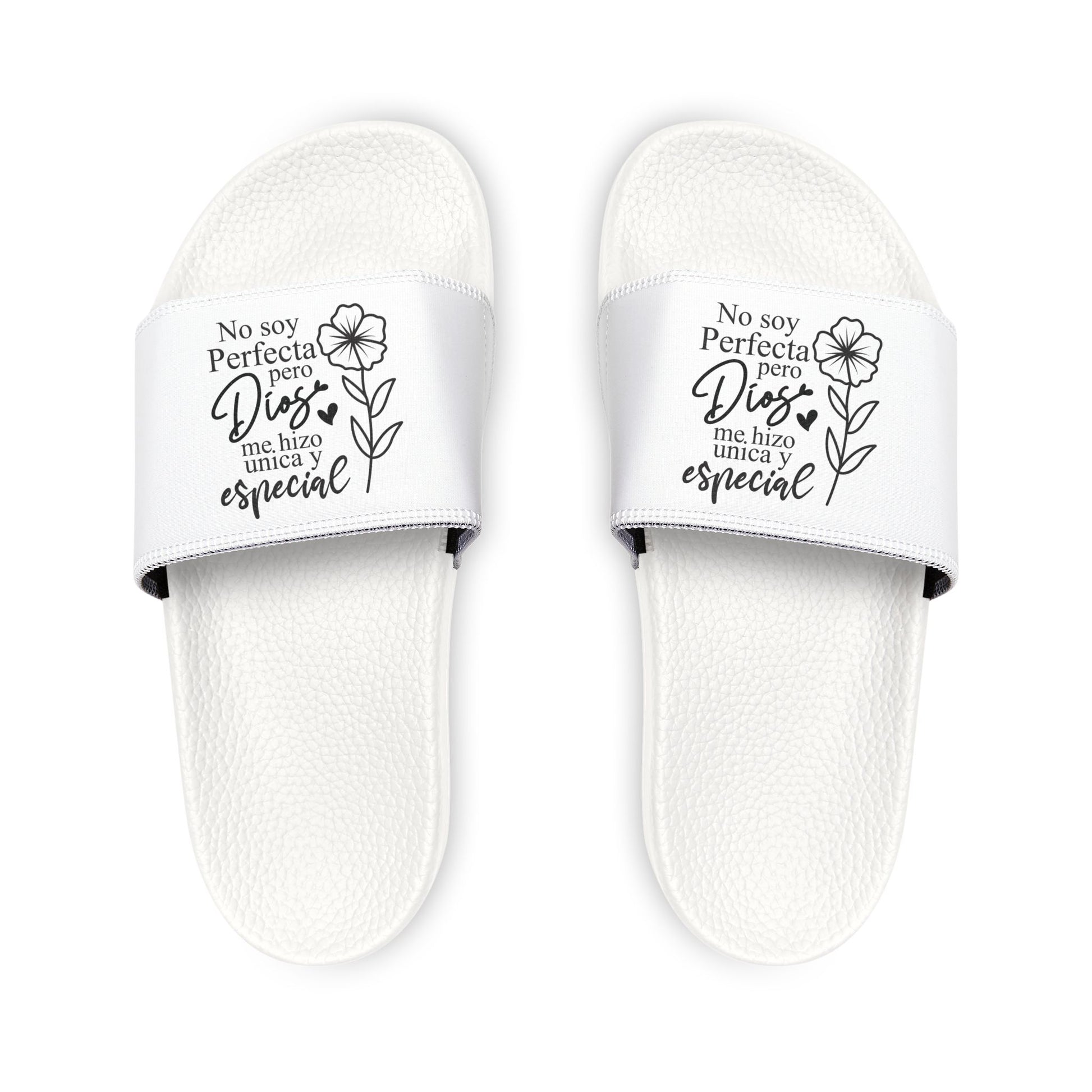 Women's Removable - Strap Spanish Sandals with Inspirational Quote, Casual Footwear, Summer Slides, Gift for Her, Beach Sandals, Relaxation Shoes - ClaimedbyGodDesigns