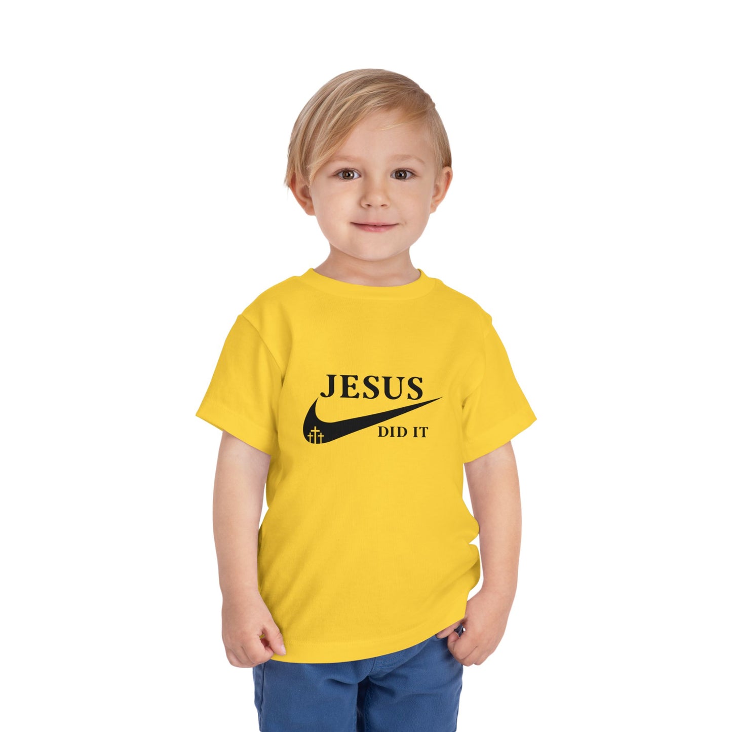 Jesus Did It (Nike reference) Christian Toddler T-Shirt