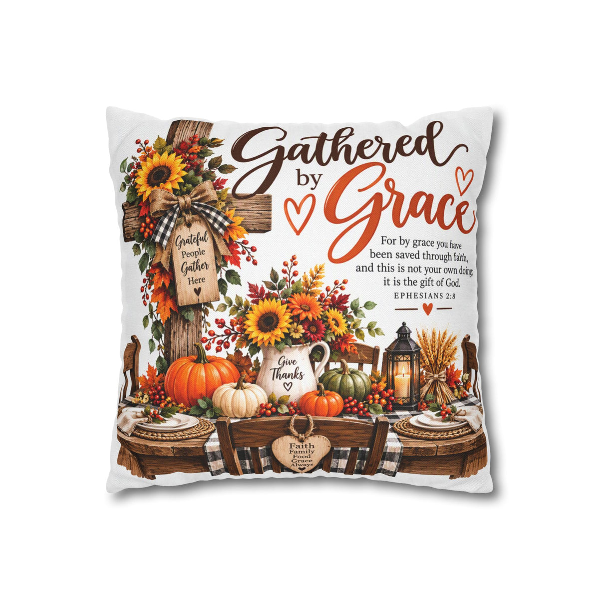 Gathered by Grace Farmhouse Fall Pillow