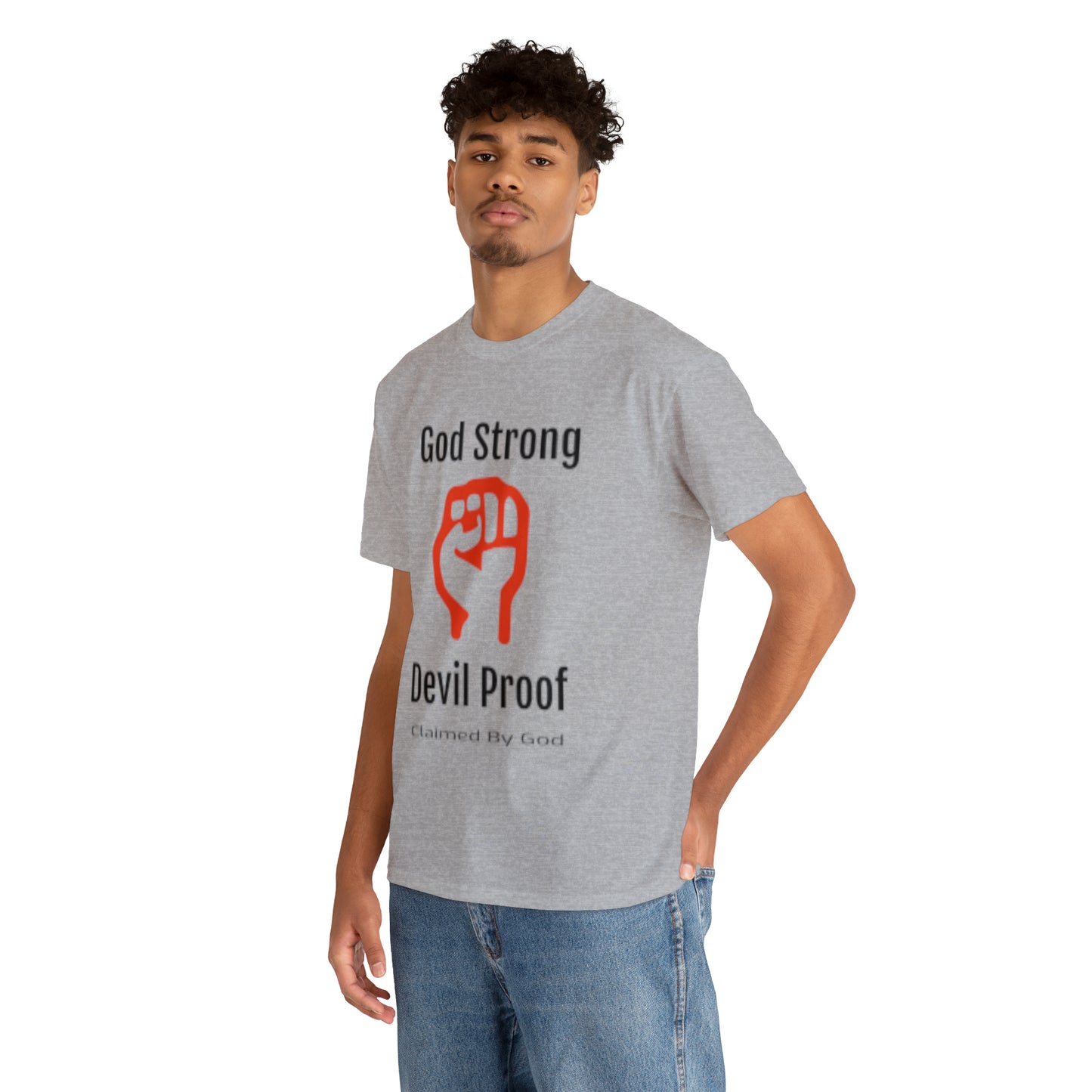 God Strong Devil Proof Unisex Heavy Cotton Tee