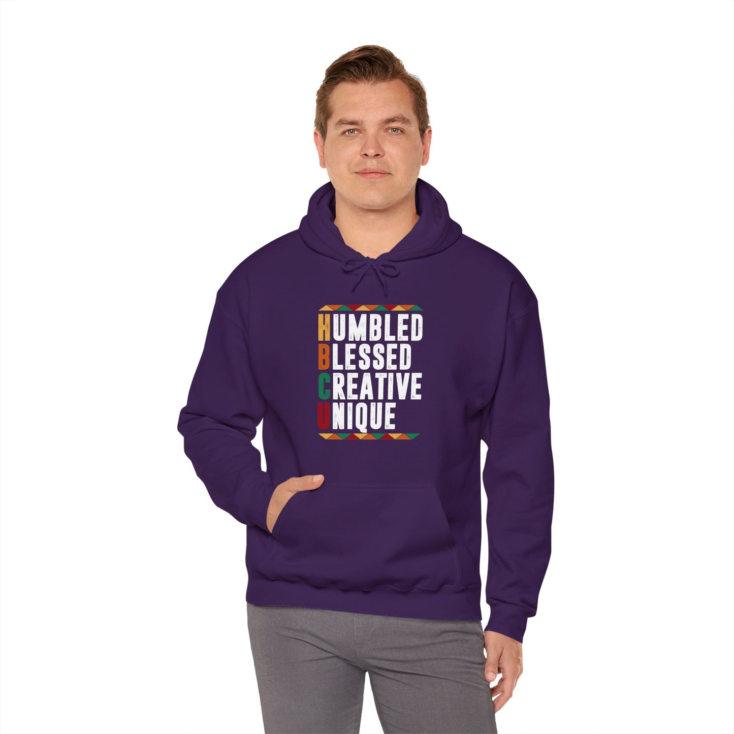 HBCU Humbled Blessed Creative Unique Unisex Christian Hooded Pullover Sweatshirt