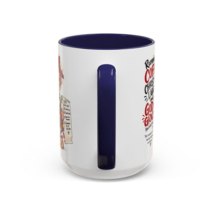 Running on Coffee, Christmas Lights and God’s Grace Christmas Mug