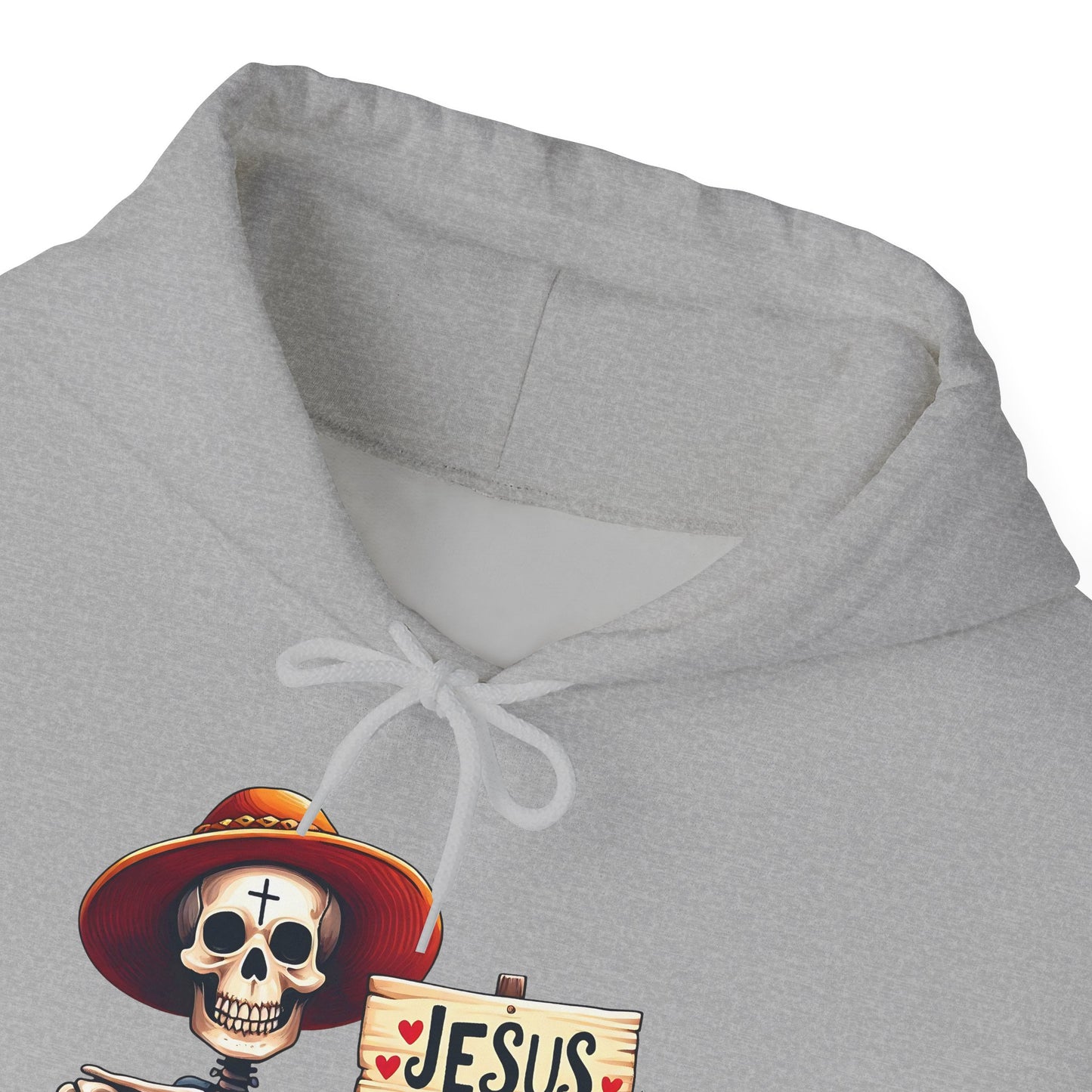 Jesus Loves You To The Bone (Halloween Themed) Unisex Christian Hooded Pullover Sweatshirt