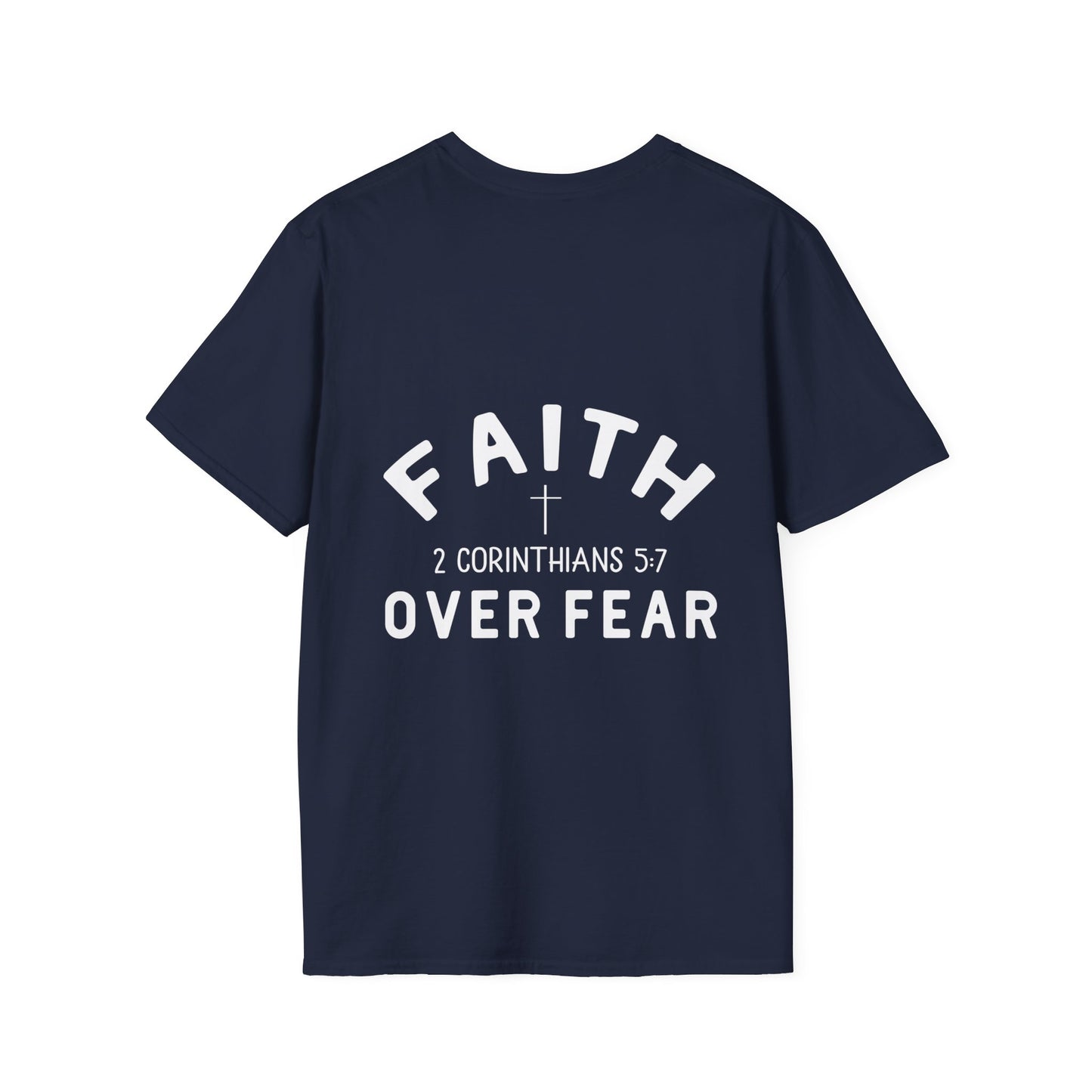 Faith Over Fear 3 Crosses   Christian Unisex T-shirt