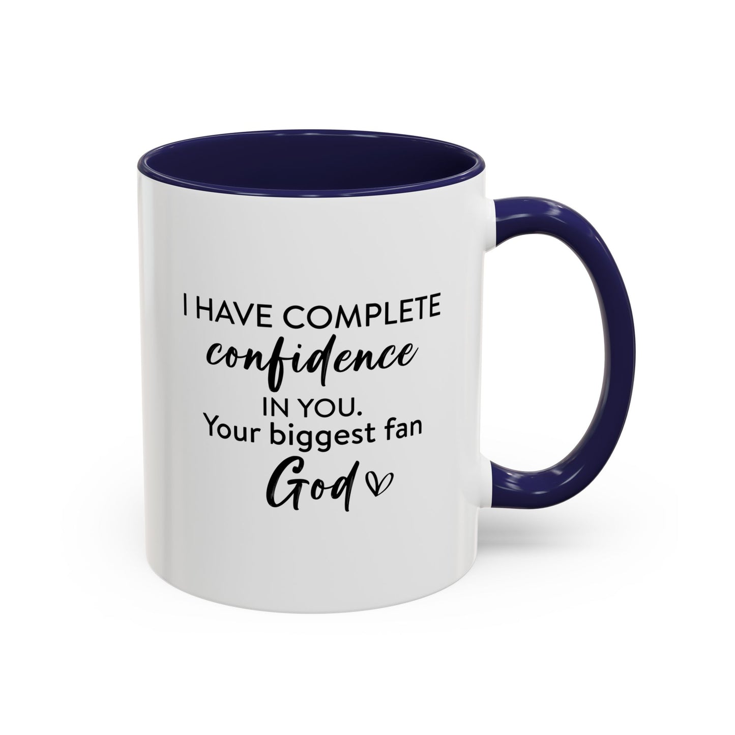 Christian Ceramic Mug- Godfidence Accent Coffee Mug (11, 15oz)