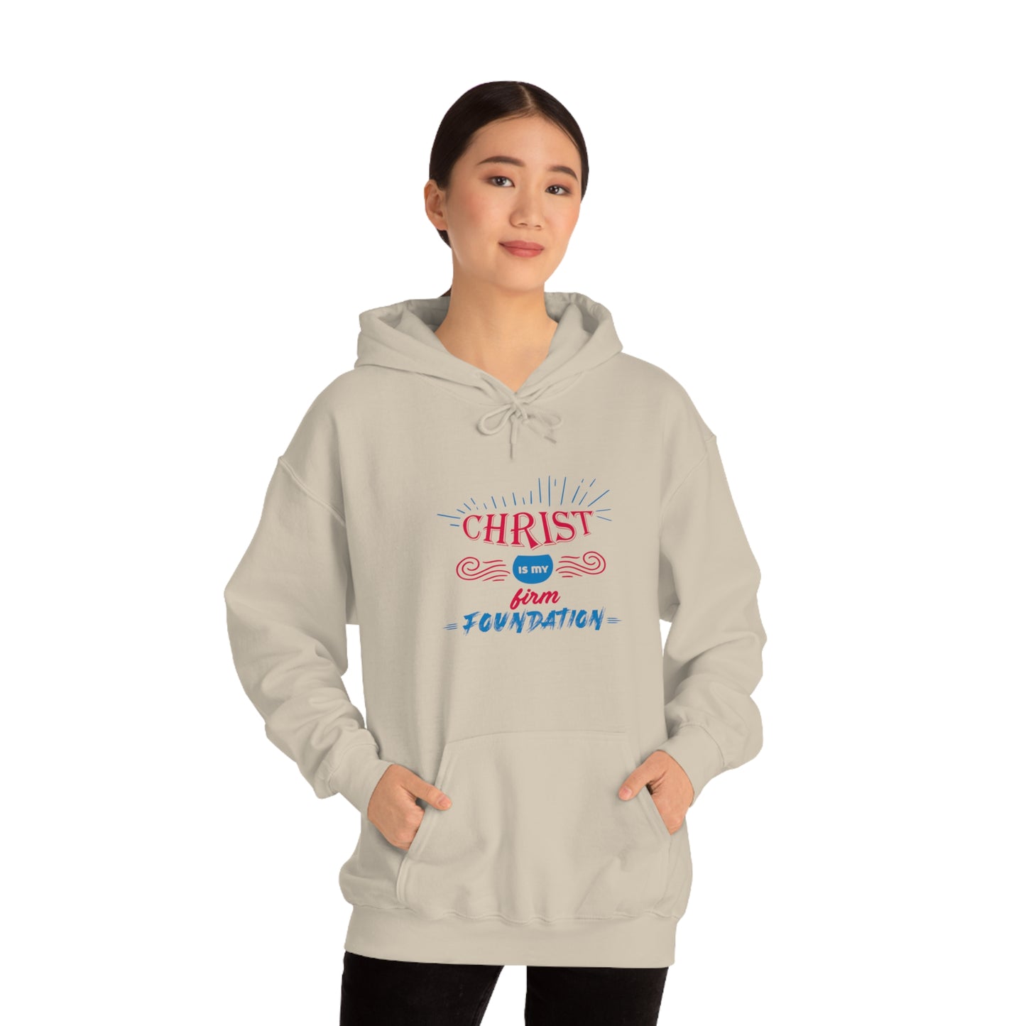 Christ Is My Firm Foundation Unisex Hooded Sweatshirt