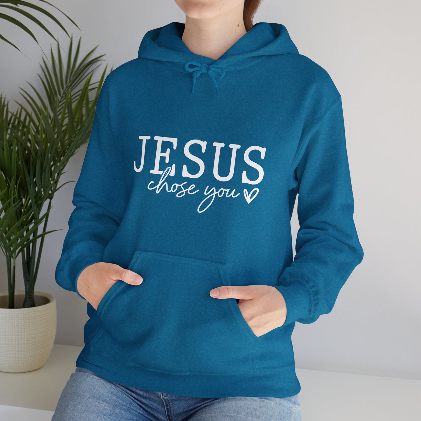 Jesus Chose You (2) Unisex Christian Pullover Hooded Sweatshirt