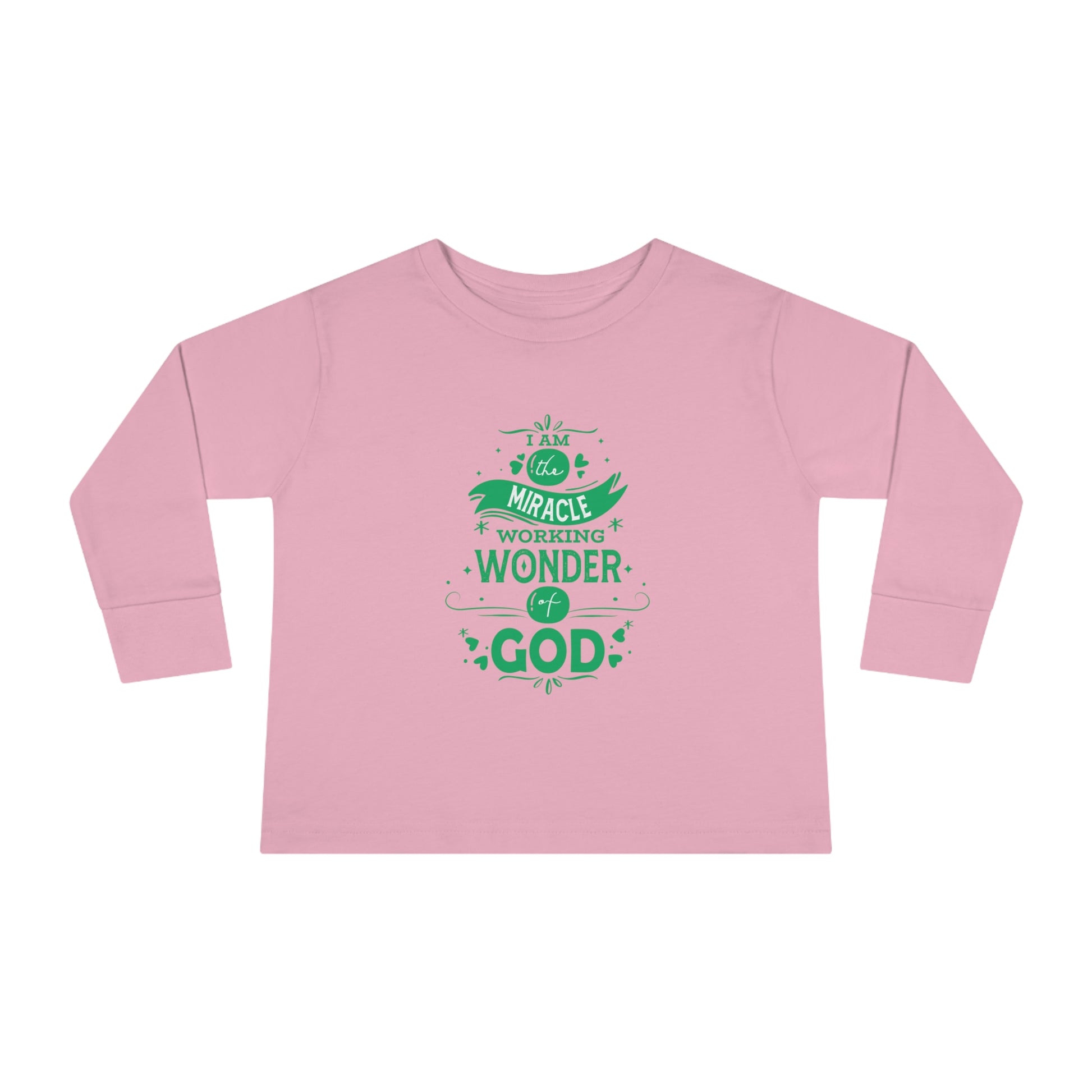 I Am The Miracle Working Wonder Of God Toddler Christian Sweatshirt Printify