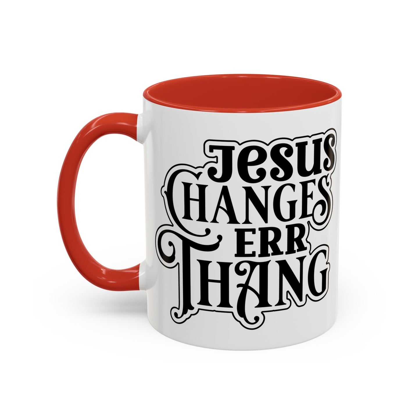 Inspirational Coffee Accent Mug - "He Changes Err Thang" - Perfect for Devotion and Gifts