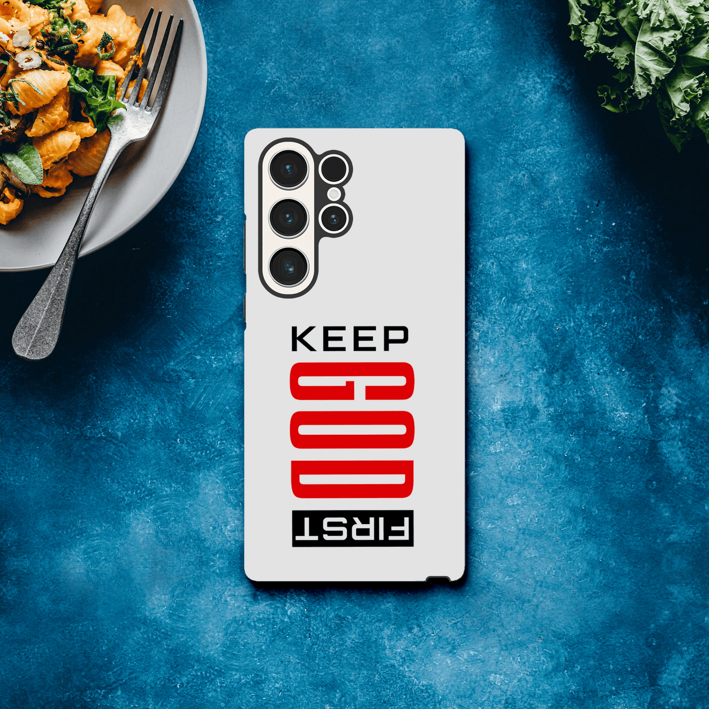 Keep Him First Christian Tough Phone Case For Samsung Galaxy - ClaimedbyGodDesigns