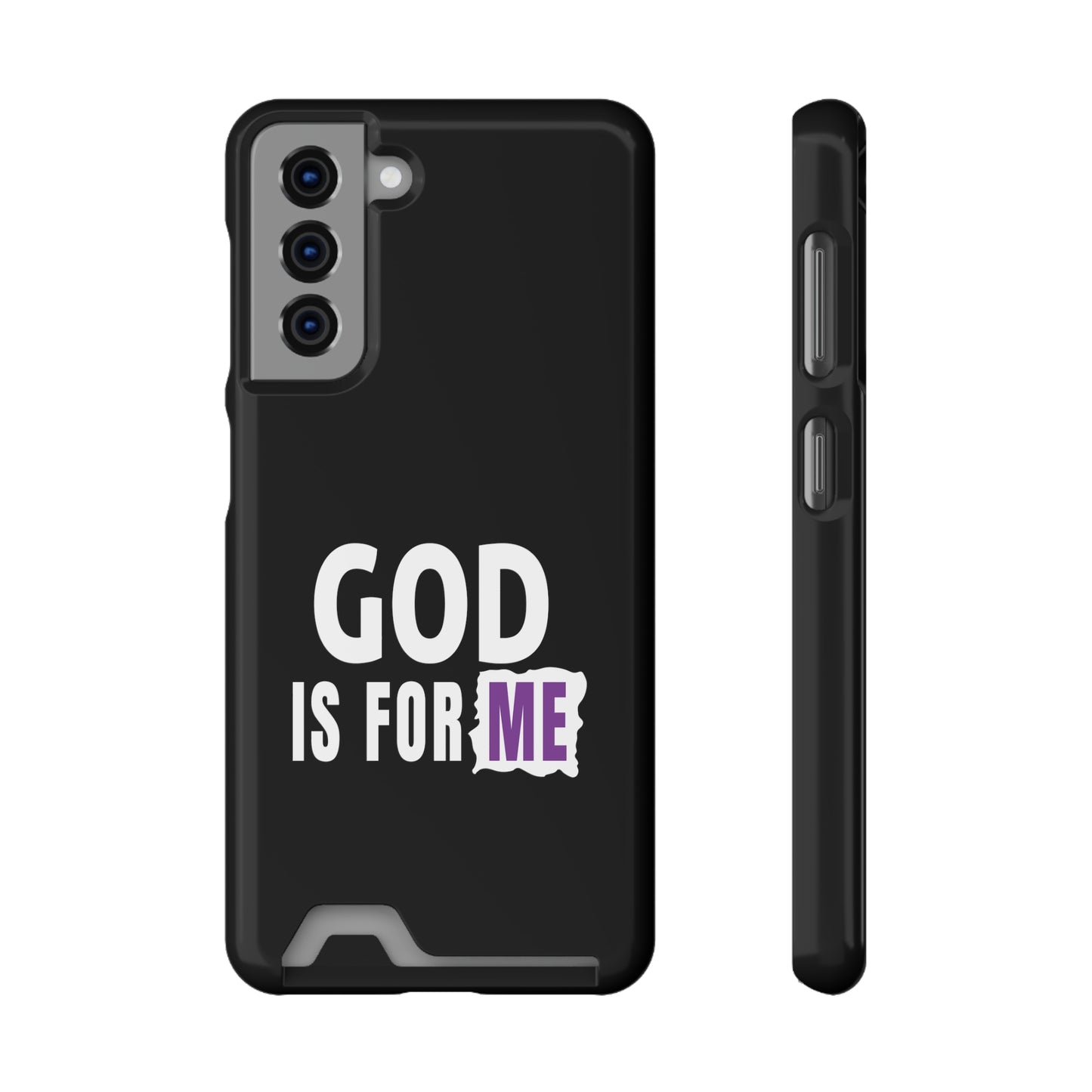 God Is For Me Christian Phone Case With Card Holder Printify