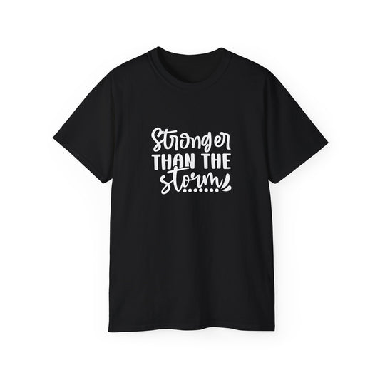Stronger Than The Storm Unisex Christian Ultra Cotton Tee Printify