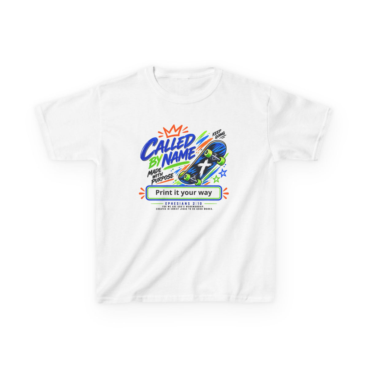 Called by Name personalized youth Christian t-shirt, Isaiah 43:1