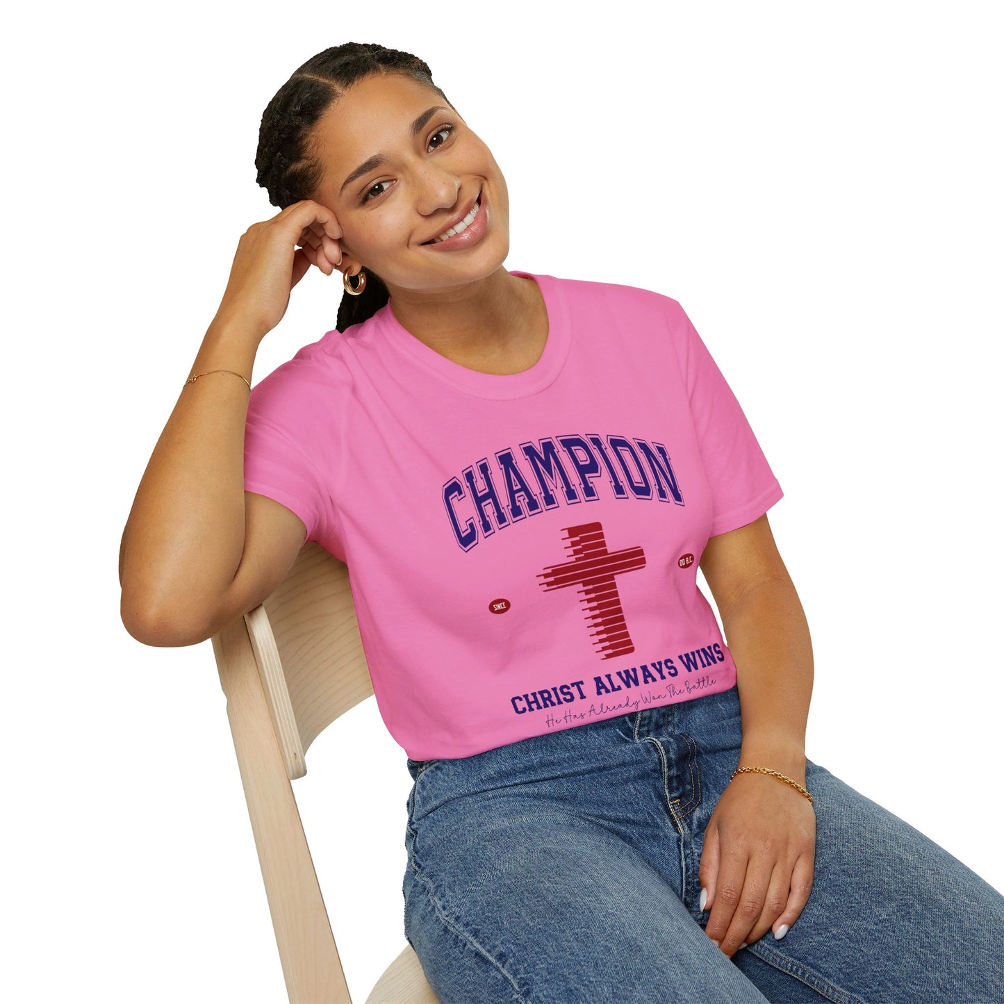 Champion Christ Always Wins Unisex Christian T-shirt