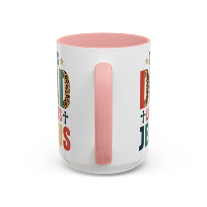 This Dad Loves Him Accent Coffee Mug - Perfect Gift for Father's Day and Christian Dads