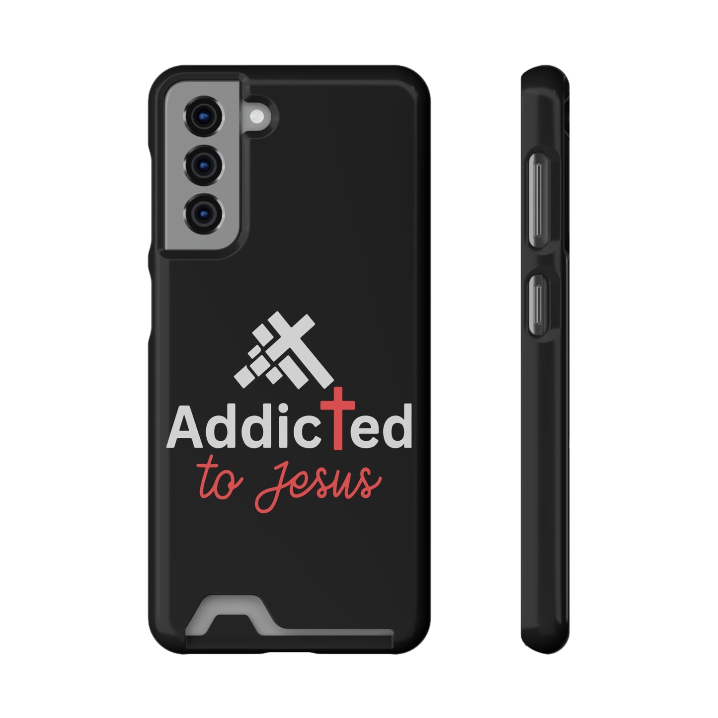 Addicted To Jesus Christian Phone Case With Card Holder Printify