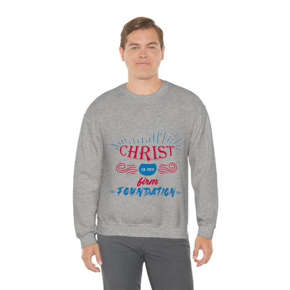 Christ Is My Firm Foundation Unisex Heavy Blend™ Crewneck Sweatshirt