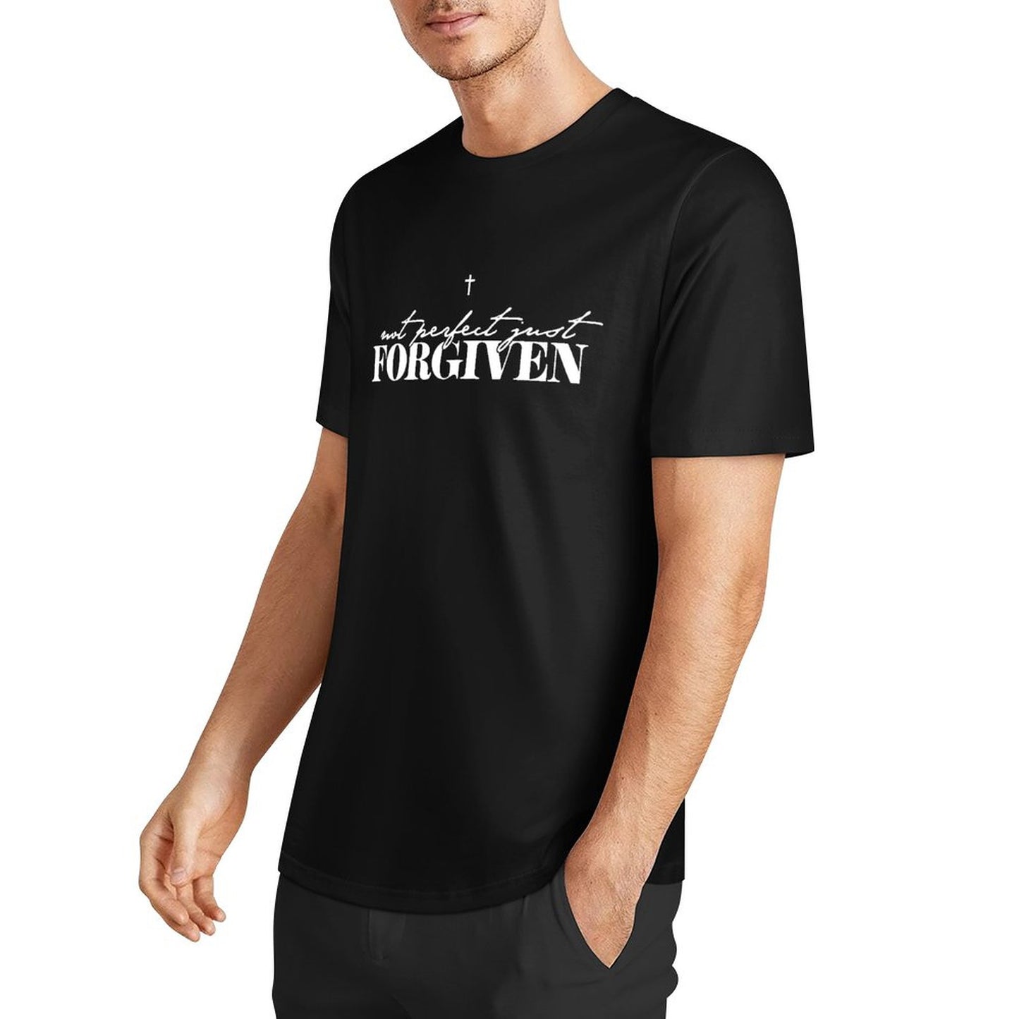 Not Perfect Just Forgiven Men's Christian T-Shirt