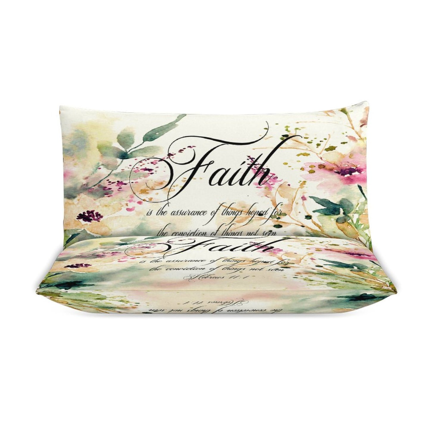 Faith Is The Assurance Of Things Hoped For  3-Piece Christian Comforter Bedding Set