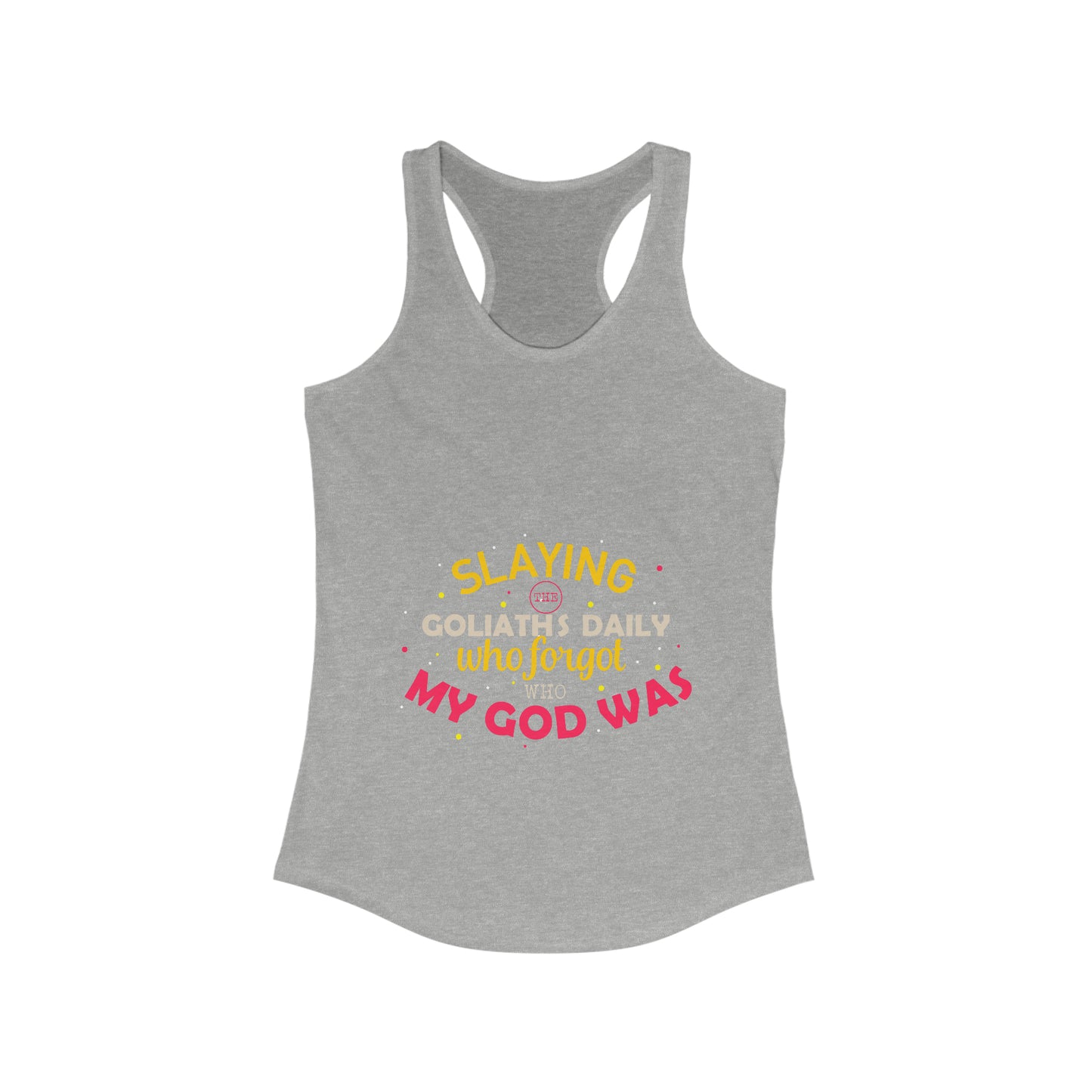 Slaying The Goliaths Daily Who Forgot Who My God Was Women’s Slim fit tank-top