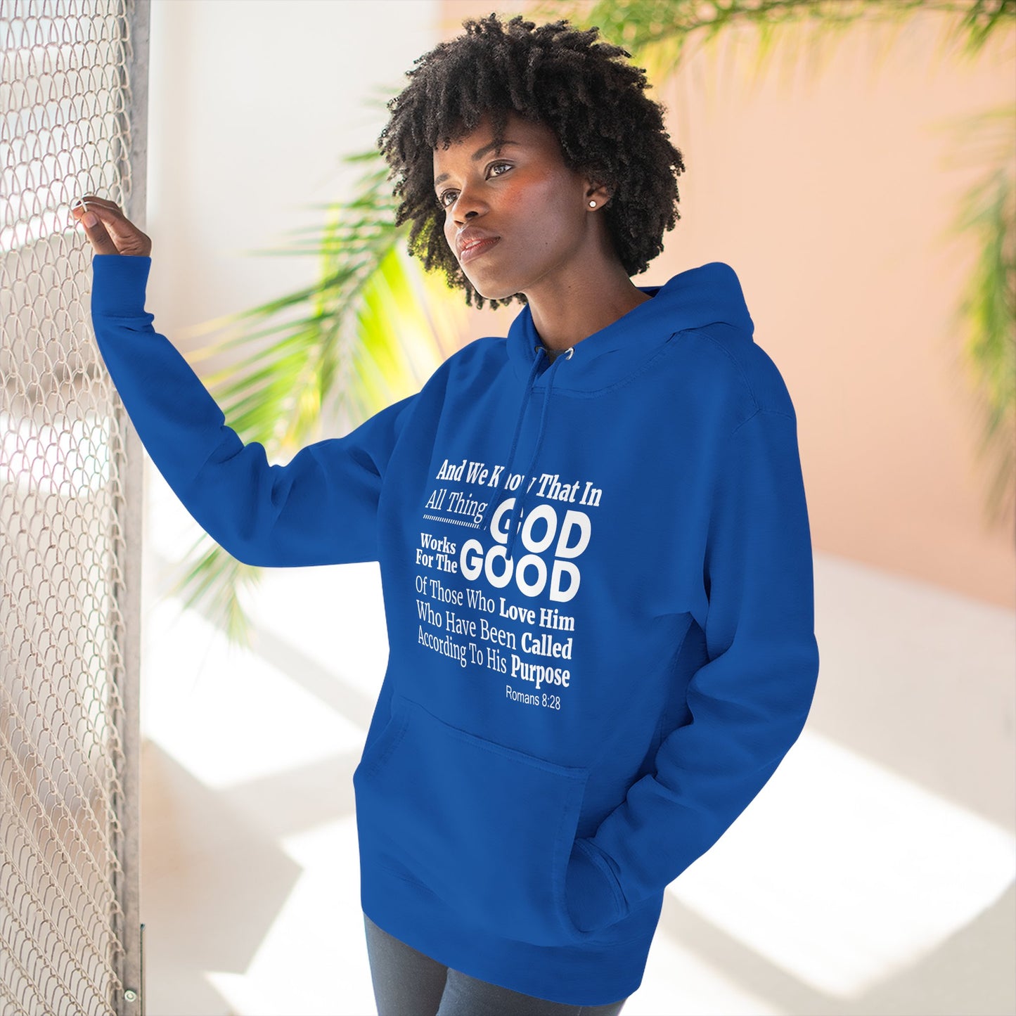 Inspirational Three - Panel Fleece Unisex Hoodie, Christian Apparel, Cozy Sweatshirt, Gift for Believers, Scripture Hoodie - ClaimedbyGodDesigns