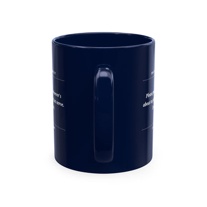 Prayer Request Ceramic Mug — Humorous 'Pray for Whoever Gets on My Last Nerve' Coffee Cup