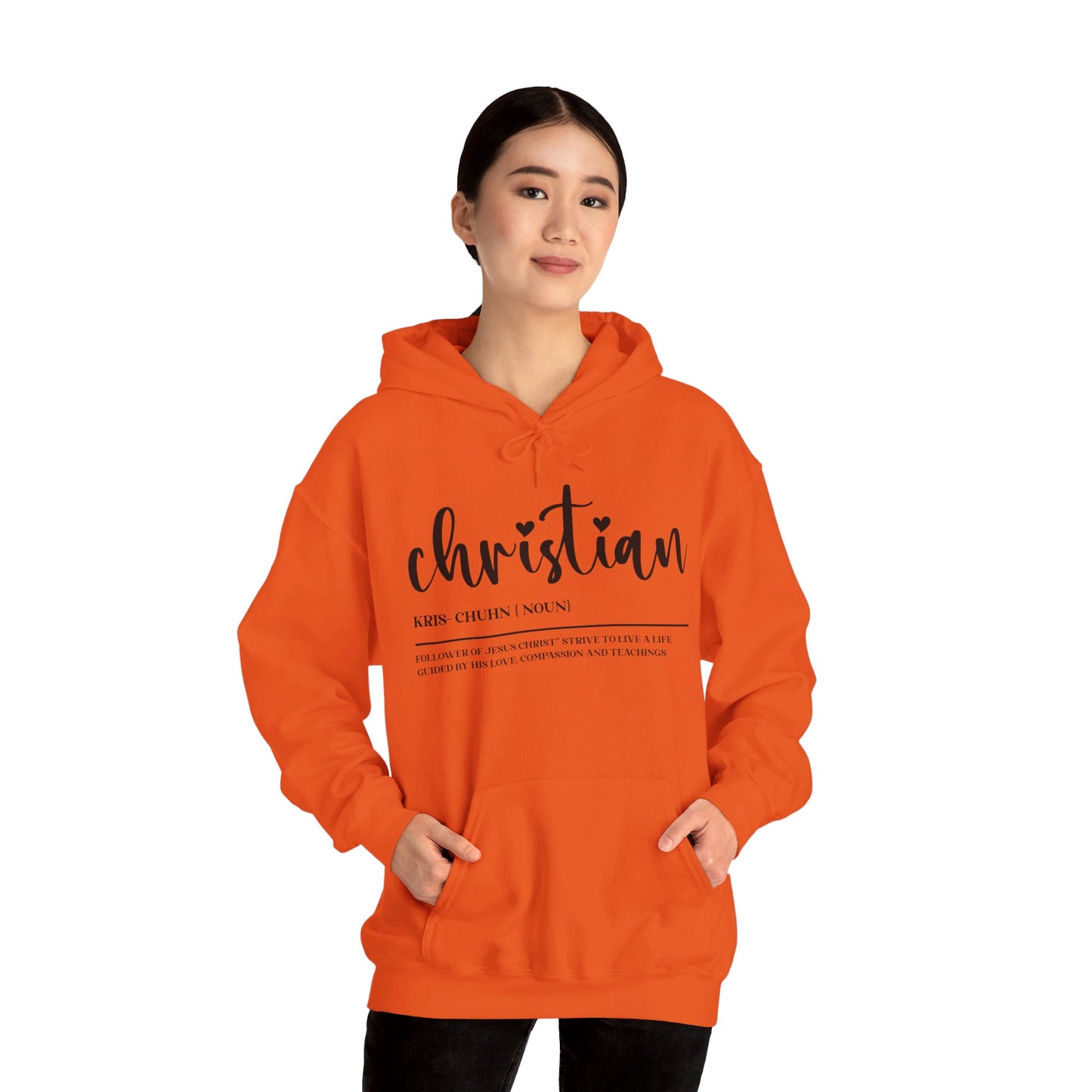 I Am A Christian Follower Of Christ  Unisex Christian Pullover Hooded Sweatshirt