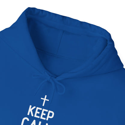 Keep Calm And Think What Would He Do (wwjd)Unisex Christian Hooded Pullover Sweatshirt