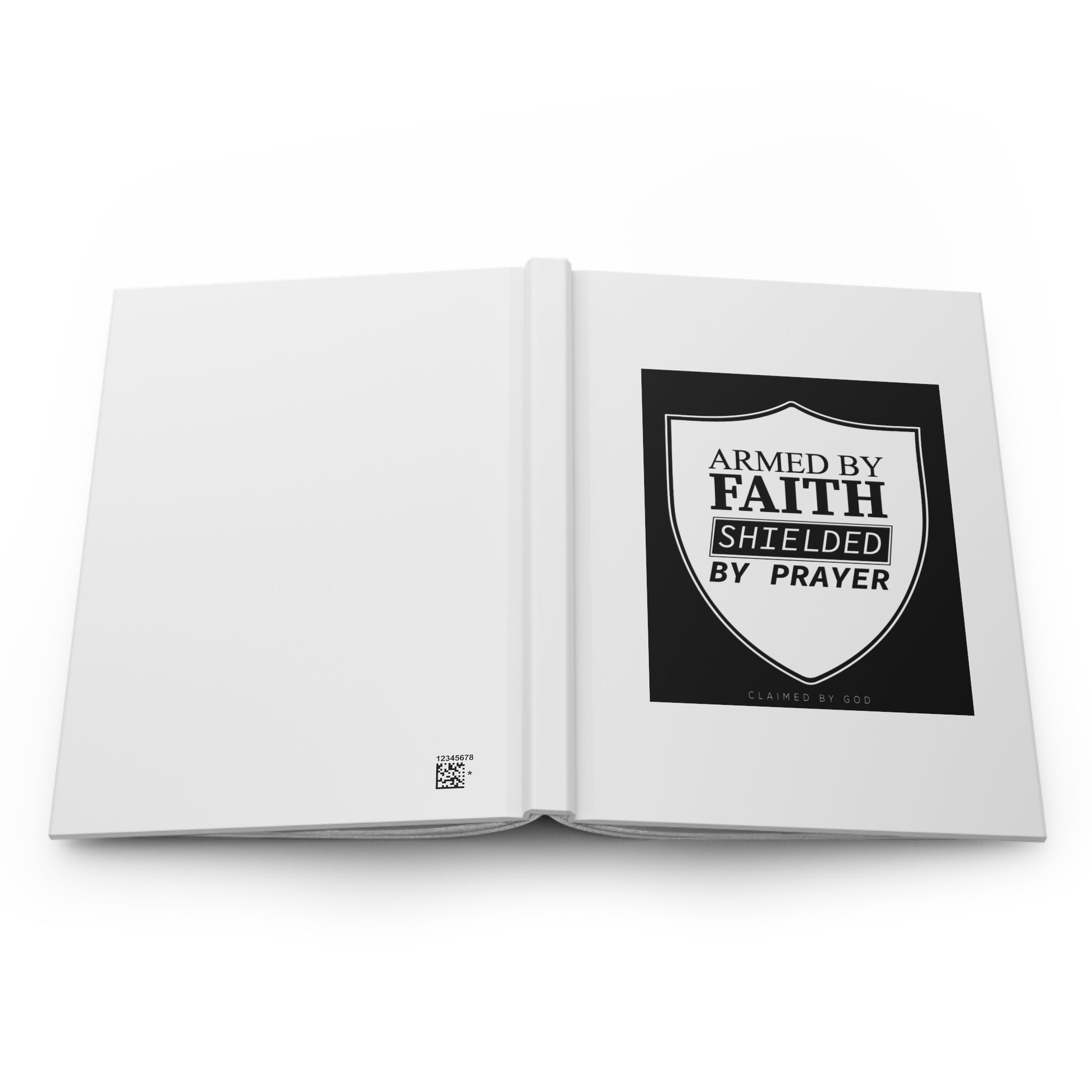 Armed by Faith Hardcover Journal Matte Printify