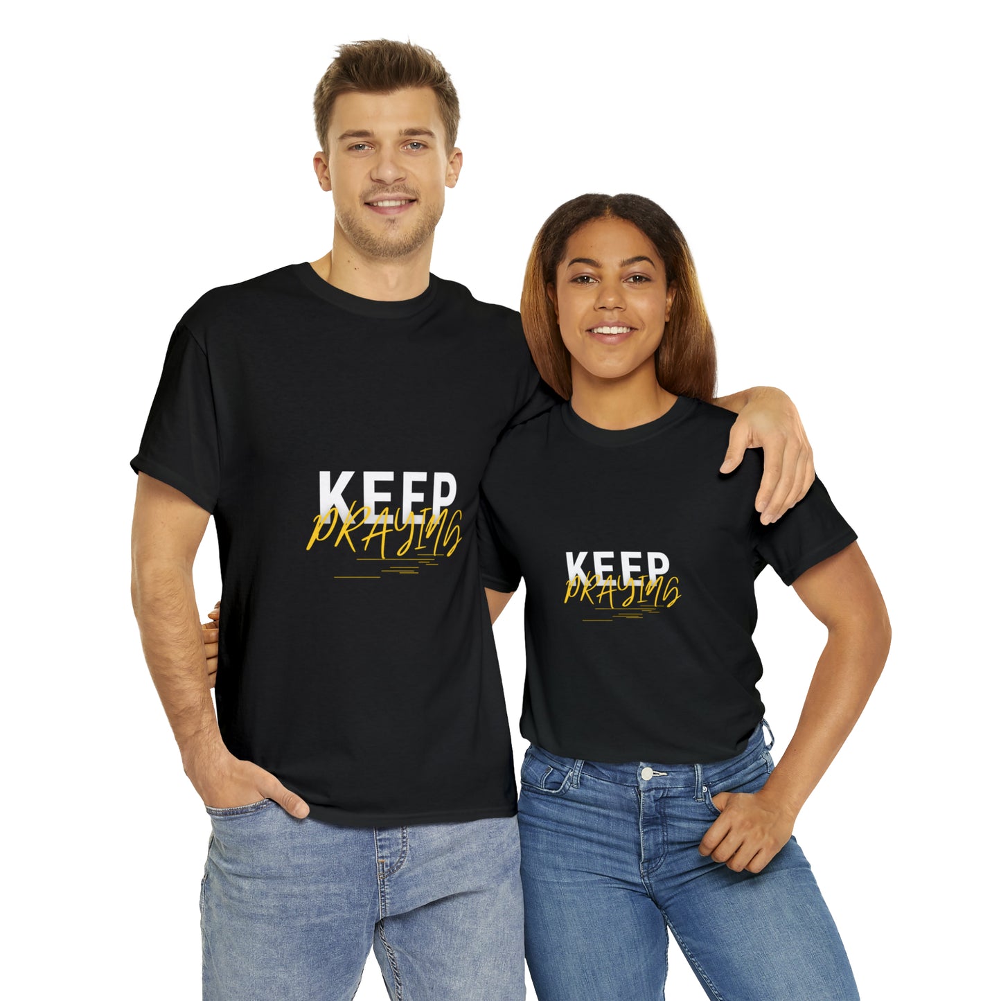 Keep Praying Unisex Heavy Cotton Tee Printify