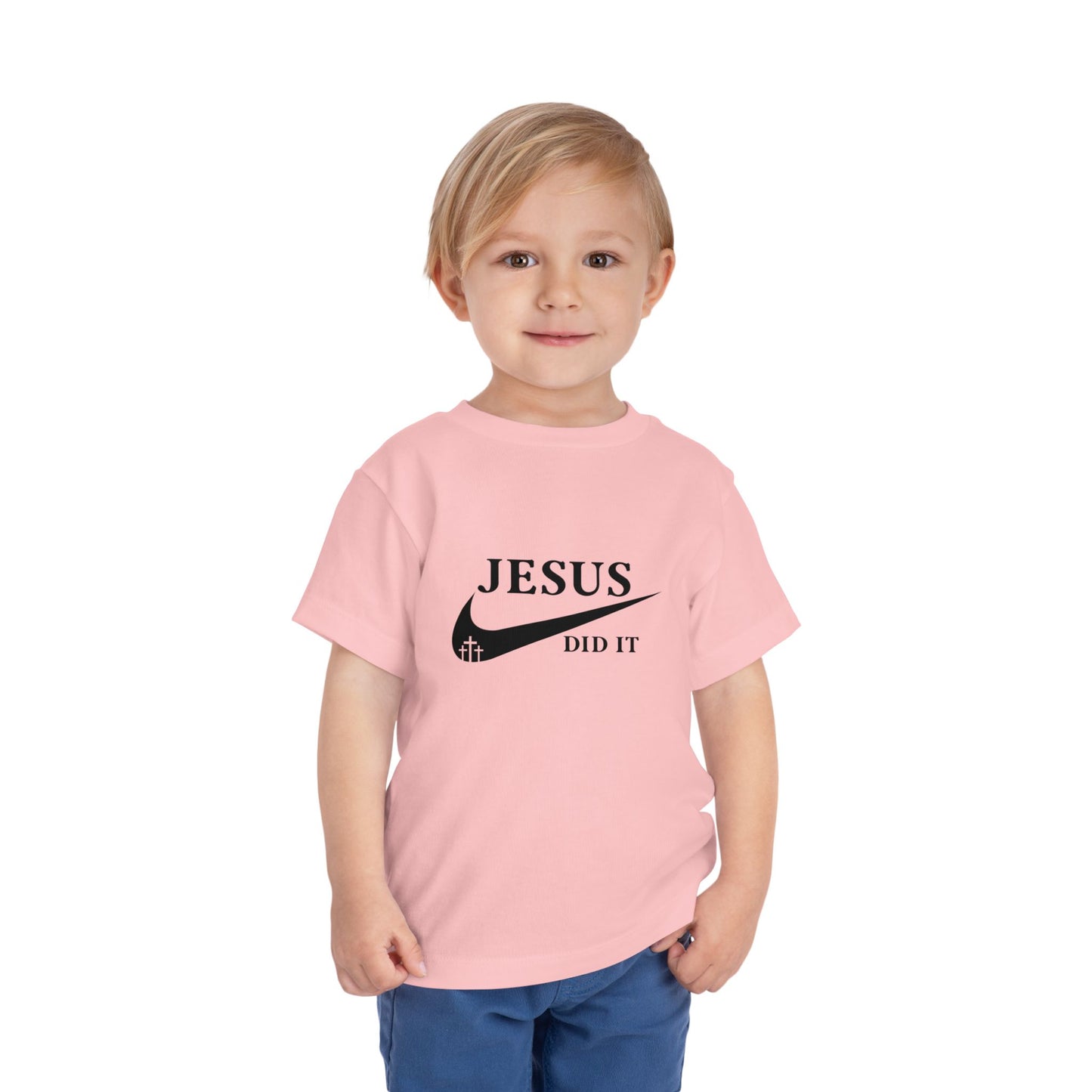 Jesus Did It (Nike reference) Christian Toddler T-Shirt