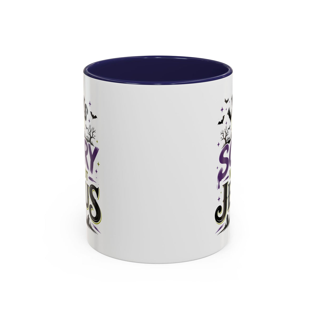 Coffee Mug — “Life Is Scary Without Jesus” Halloween Christian Accent Mug (11/15oz)