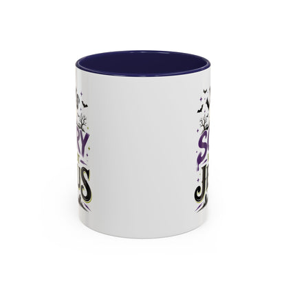 Coffee Mug — “Life Is Scary Without Jesus” Halloween Christian Accent Mug (11/15oz)