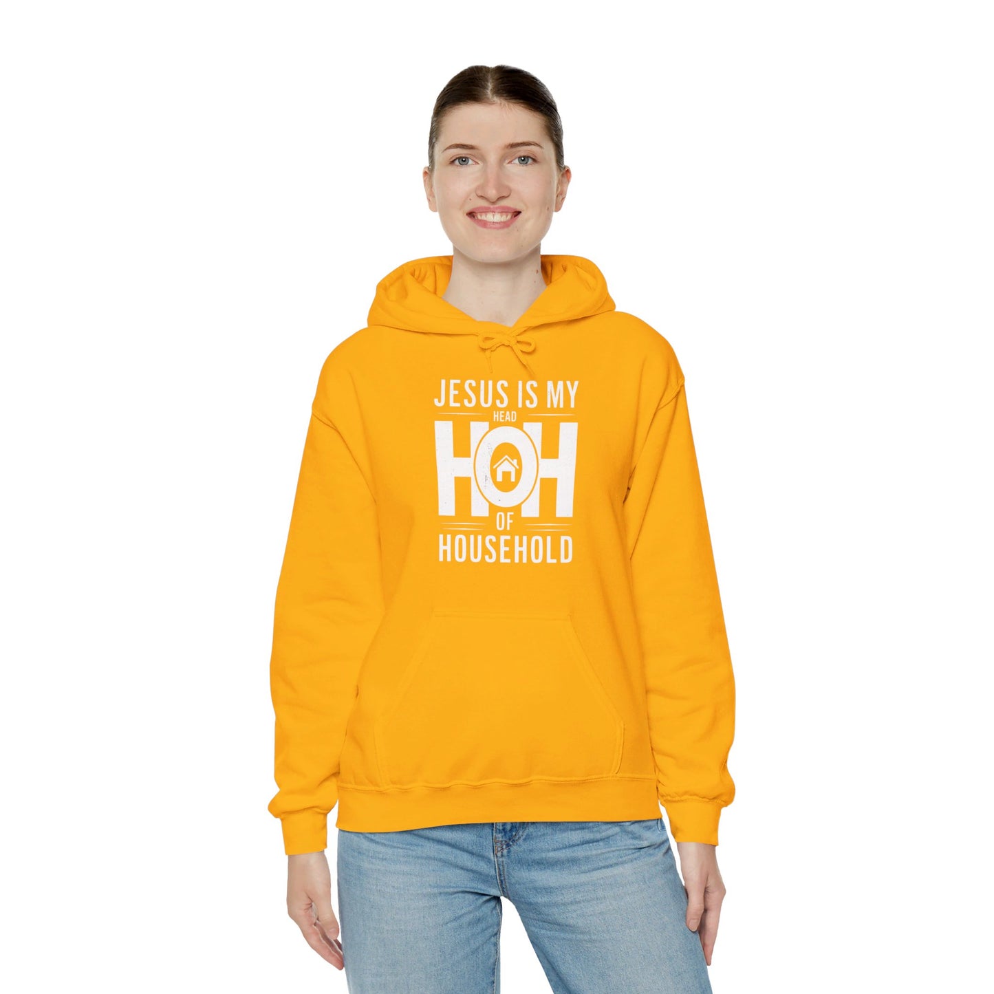 Jesus Is My Head Of Household HOH Unisex Christian Pullover Hooded Sweatshirt