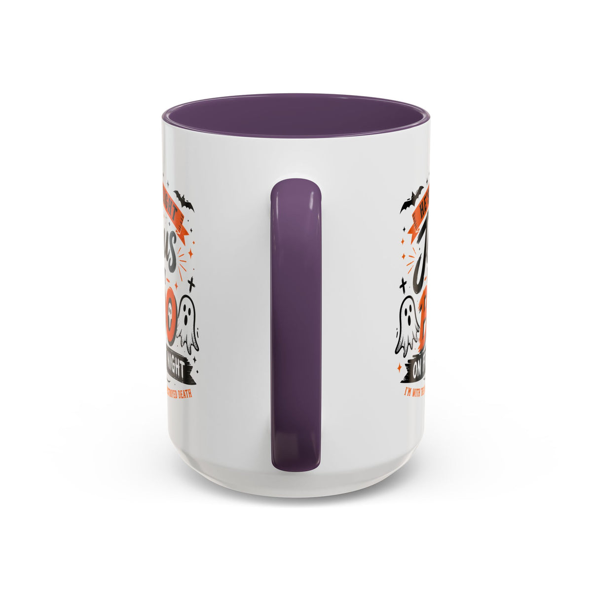 Christian Coffee Mug — "He's My Light, Jesus Is My Boo" Halloween Accent Mug
